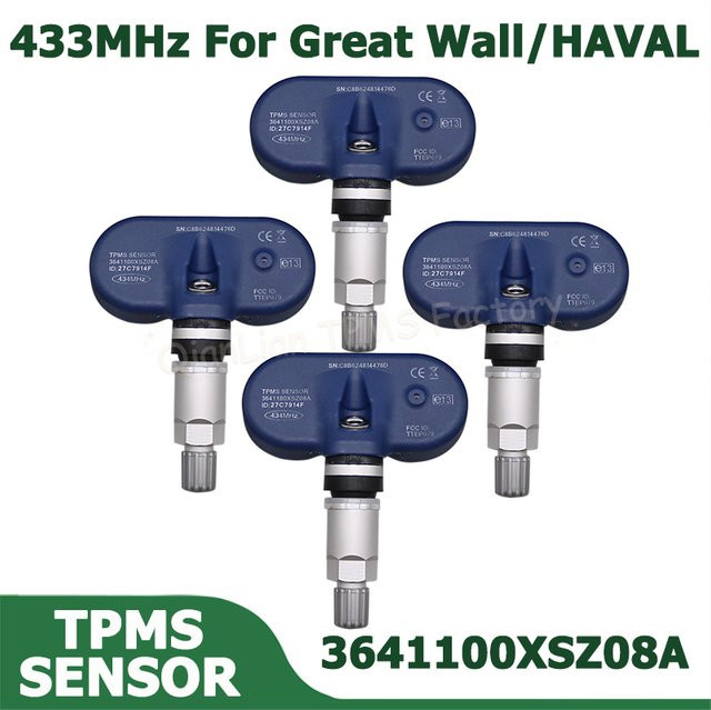 GANGLE Reifensensor-Monitor TPMS-Ersatz für Great Wall HAVAL M2 M4 H1 H2 H8 H9 Wingle 5 6 in Blau, 433MHz, 3641100XSZ08A - Bild 1