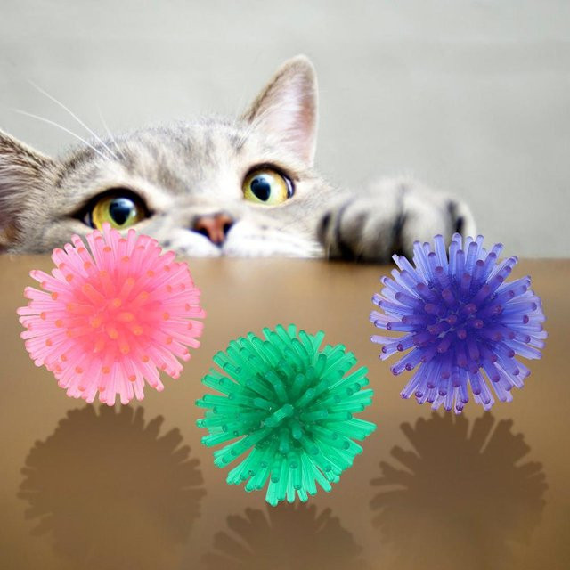 mfySpace Bunte Katzenspielzeug-Bälle, 10-teiliges Set - Bild 1