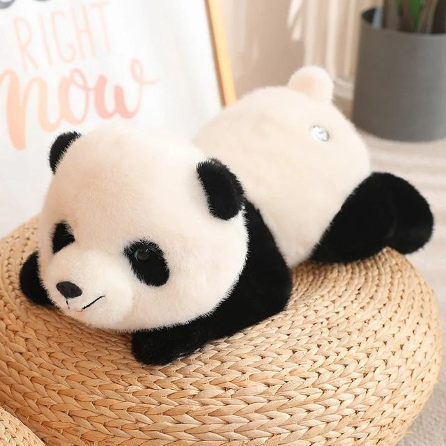 Yiran Health & Beauty Panda-Stofftier, Waschbär-Plüschtier, Weiß, Bunt / Mehrfarbig - Bild 1