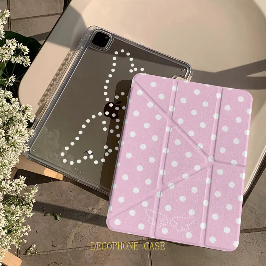 Samsung Galaxy Tab Schutzhülle Multicolored Polka Dots Wings Wave mit 3+Y-Faltung für Galaxy Tab A8 A9 A11 FE S6 Lite S7 S8 S9 S10 FE - Bild 3