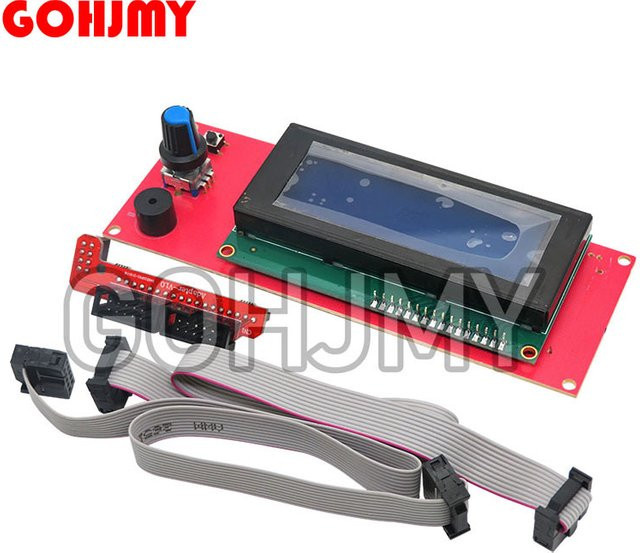 GOHJMY LCD-Display 3D-Drucker Reprap Smart Controller für Reprap Ramps 1.4 2004 in Rot - Bild 1