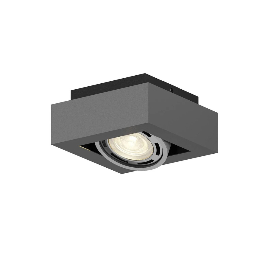 Arcchio Deckenlampe Ronka Modern Schwarz aus Aluminium, 1-flammig GU10 Wohnzimmerleuchte - Bild 2