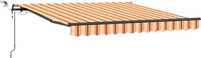 vidaXL Markisenstoff aus Polyester in Gelb und Orange B: 300 cm, H: 250 cm - Bild 1