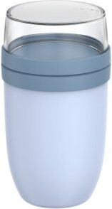 Mepal Ellipse Lunchpot XL Set in Nordic Blue mit 750 ml und 300 ml, auslaufsicher und mikrowellengeeignet - Bild 1