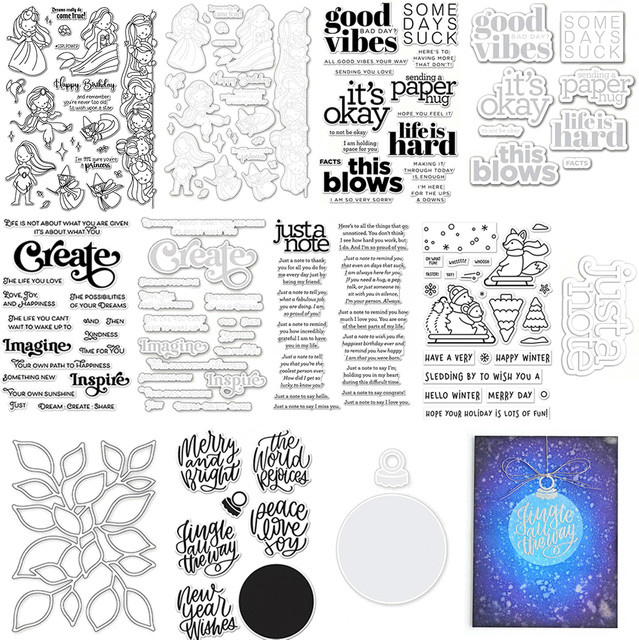 Once Upon a Dream Metall-Stanzform Frohe Weihnachten in Silber für Scrapbooking und DIY-Kartenherstellung - Bild 1