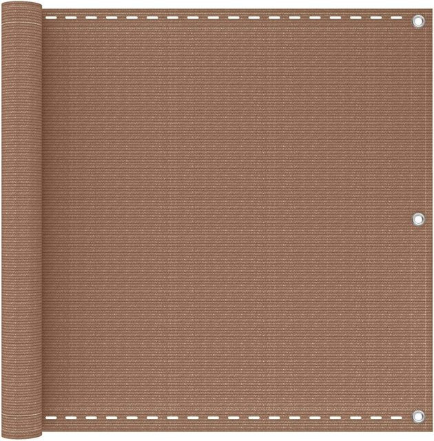 vidaXL Balkonsichtschutz aus HDPE und Aluminium in Beige oder Braun, Höhe: 90 cm, Breite: 1000 cm - Bild 1