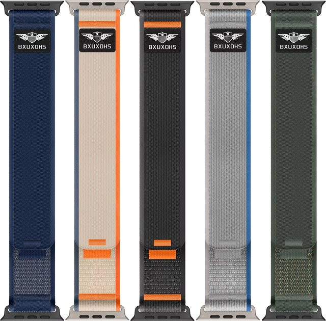 Trail-Loop-Armband für Apple Watch, Nylon, Schwarz, Unisex - Bild 1