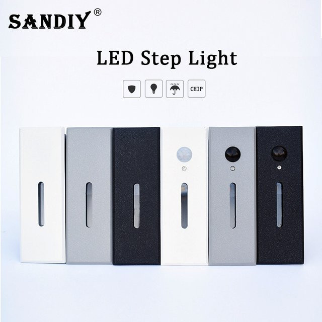 Sandiy Smart Light Intelligente LED Sensor Lampe für Treppen und Foyer, Weiß, 3W - Bild 1