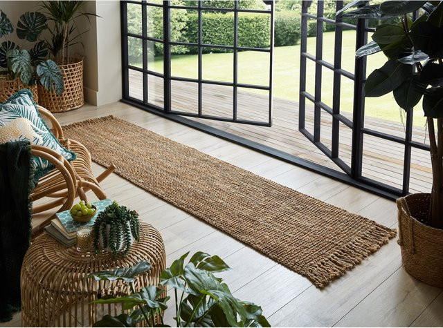 Jute Läufer ERME von Kadima Design in Braun, B: 60 cm, L: 230 cm - Bild 1