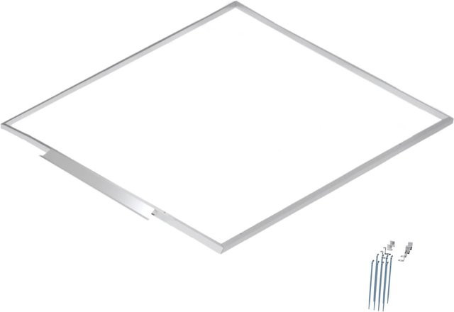 Firstline Aluminium Bodenrahmen für Premium-Pultdach-Haus in Silber, B/T/H: 280 x 267 x 201 cm - Bild 1