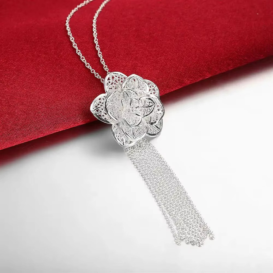 URMYLADY Schmuckset, 925 Sterlingsilber, Blume, Damen - Bild 2