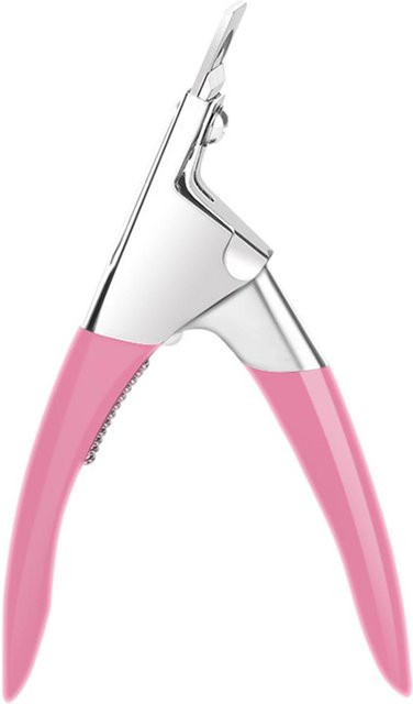 Simple Nagelknipser und Maniküre-Schere, rosa, glänzend, Unisex - Bild 1