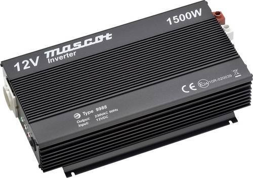 Mascot Battery Wechselrichter 9988 1500W 12 V/DC - 230 V/AC in Schwarz - Bild 1