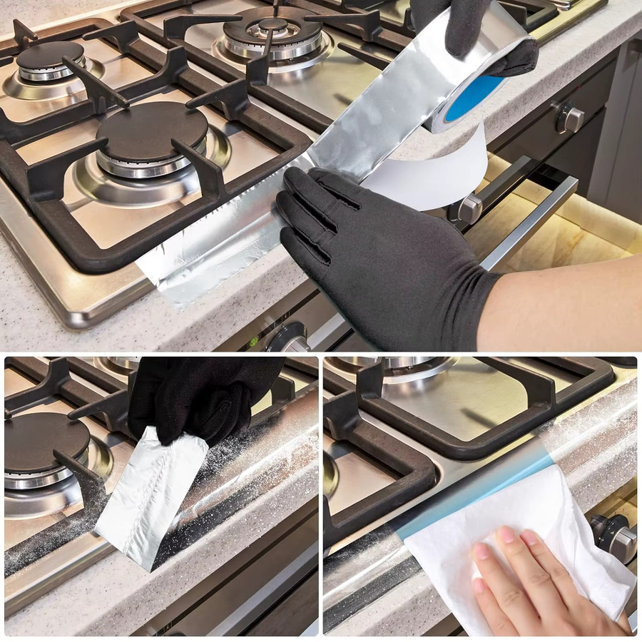 Robustes silbernes Aluminiumfolienband von SCESSPACK für HVAC, Metallreparaturen und Auspuffrohre - Bild 5