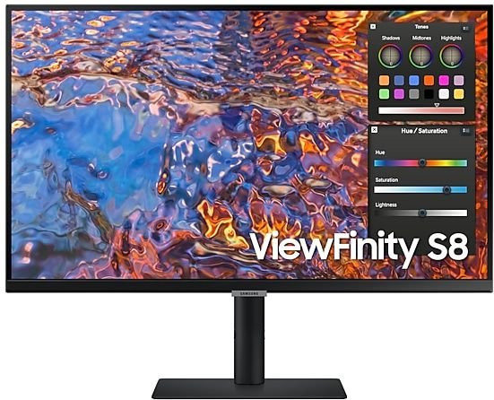 Samsung ViewFinity S8 S27B800PXP 4K UHD Monitor, 27 Zoll, IPS LCD, Schwarz - Bild 1