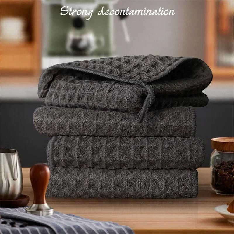 Yiran Furniture Mikrofaser Bar-Reinigungstücher für Kaffeemaschinen und Barista-Zubehör, hochsaugfähig, 4 Stück, B/T/H: 30 x 30 x 0,4 cm - Bild 4