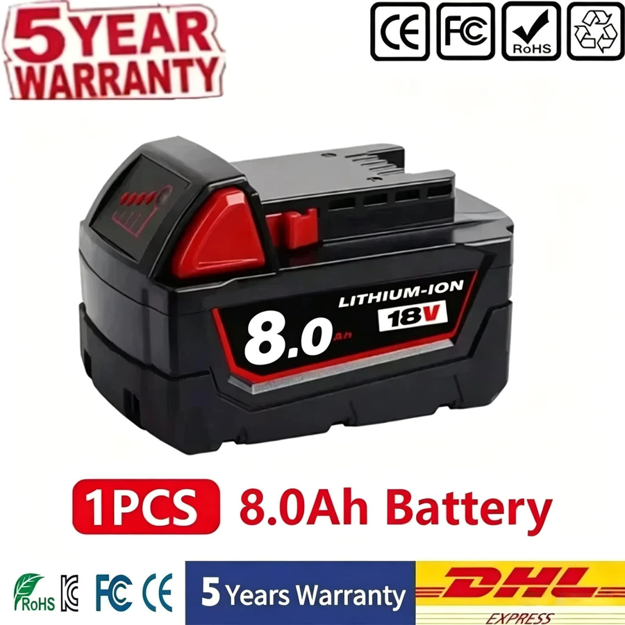Milwaukee M18 Lithium-Ionen Ersatzakku 18V 8,0Ah IP65 wasserdicht - Bild 8