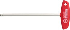 Wiha Stiftschlüssel mit Quergriff Sechskant-Kugelkopf in Silber, Sechskant 6 mm, Länge: 150 mm - Bild 1