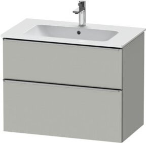 Duravit Waschtischunterschrank D-Neo in Grau Matt mit 1 Tür und 1 Auszug, Wandmontage - Bild 1