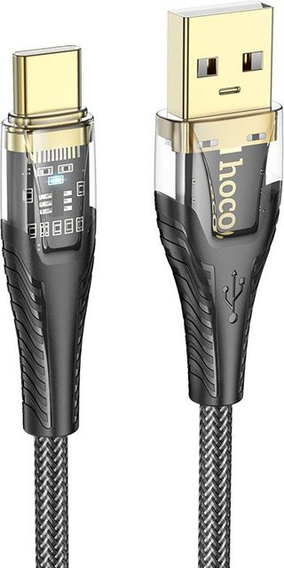 HOCO U121 Daten- und Ladekabel USB-A auf USB-C, 18W, Schwarz, Länge: 1,2 m - Bild 1
