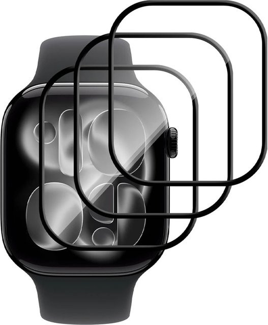HUBANDE Displayschutzfolie Apple Watch, 3D-HD-Weichglasfolie, transparent - Bild 1