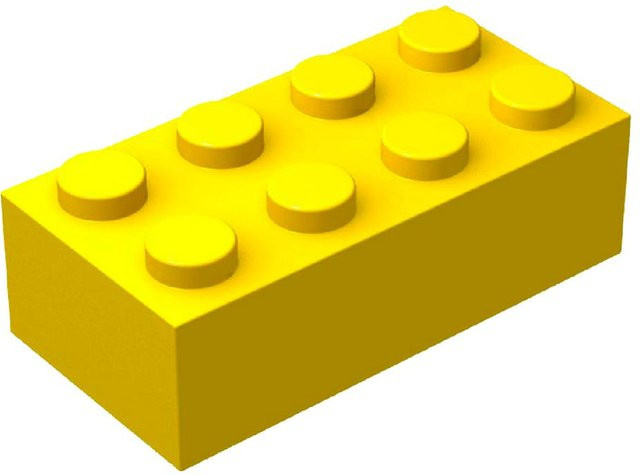 Kidsly Klassische Bausteine in Volltonfarbe, 150-teiliges Set, grau-orangefarbene Teile - Bild 1