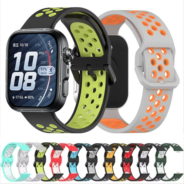 Huawei Uhrenarmband Silikon, Schwarz, Unisex - Bild 1