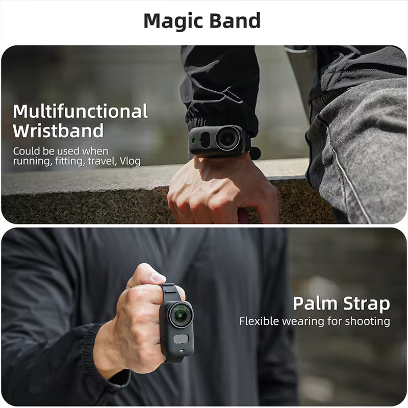DJI Osmo Nano Silikon Armband in Schwarz für die Sportkamera - Bild 3