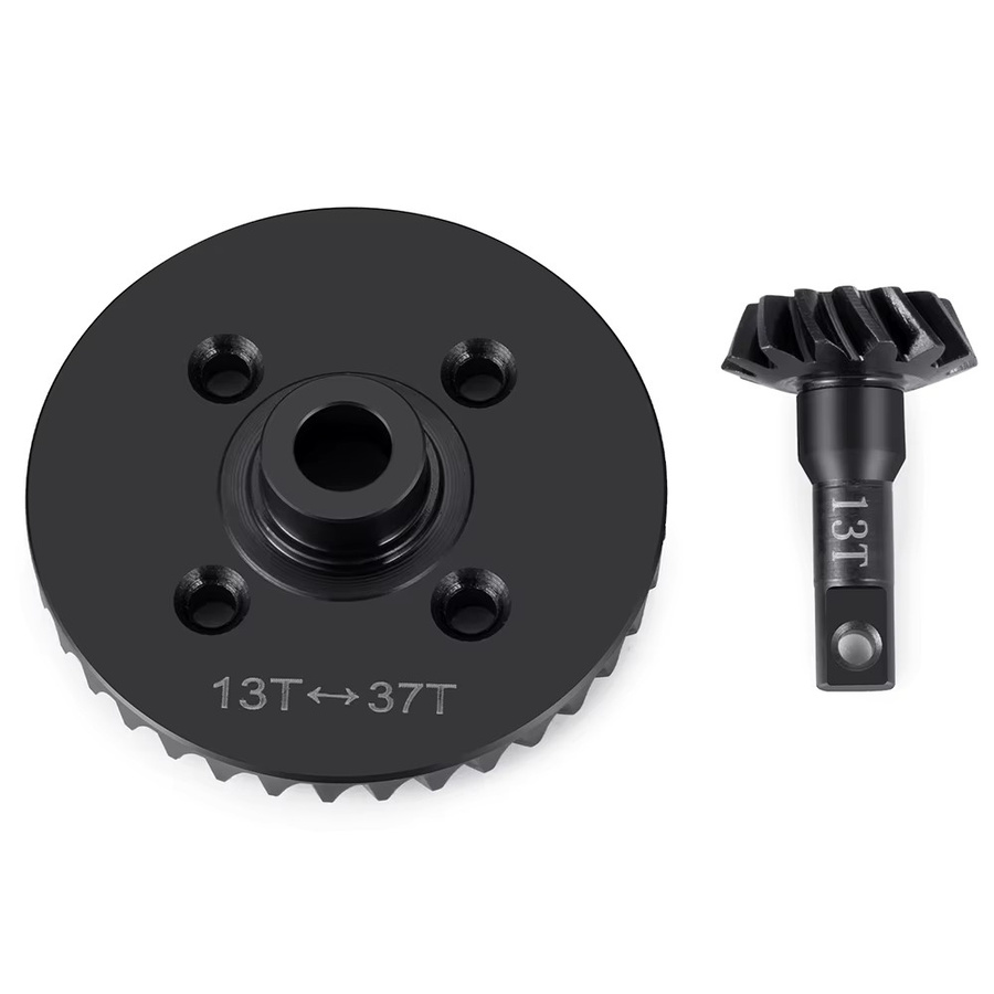 TRINOOD Stahl Vorne Hinten Differential Getriebe & Ritzel, Metall, Schwarz - Bild 2