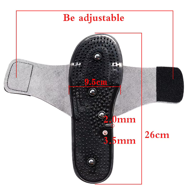 Raiuleko Elektrische TENS-Muskelmassage-Slipper für EMS-Puls-Akupunkturstimulation in Schwarz - Bild 2