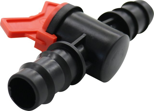 4 Stück Adhere To Fly Bewässerungswasserventil Bypass-Ventil und Tropfschlauchadapter in Schwarz für Tropfbewässerung und Aquarium DN20 DN25 - Bild 1