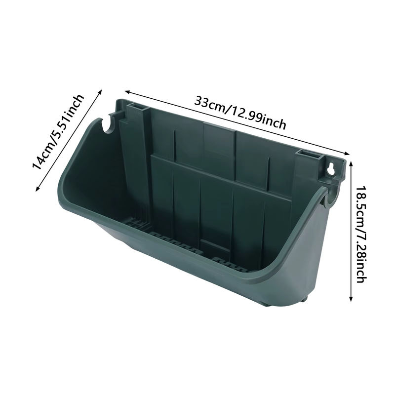 24er Set Bymaocar Vertikale Gartenpflanzgefäße in Armeegrün, Wandmontierte Hängende Blumentöpfe aus Kunststoff mit 300ml Wasserspeicher für Innen und Außen - Bild 2