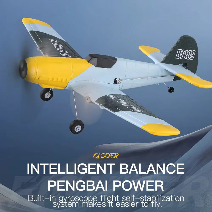 ANTSIR BF109 Kampfjet, RC Flugzeug, 2.4G, 3CH, Smart Balance, EPP Schaum - Bild 3