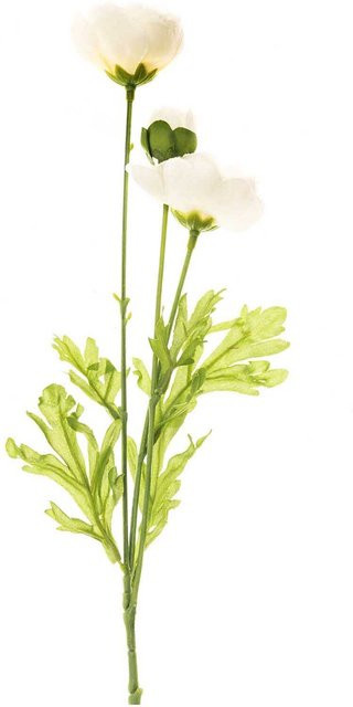 idee. Seidenblume Ranunkel in Weiß, Höhe: 42 cm - Bild 1