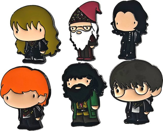 Warner Bros. Harry Potter Abzeichen, 6-teiliges Set, Metall, Bunt - Bild 1