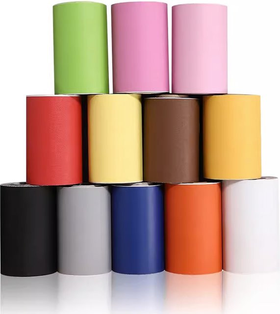 Selbstklebende Fußleisten-Tapete von YUNPOINT in Matte Apple Green aus wasserdichtem PVC zur Renovierung von Türrahmen und Kanten - Bild 1