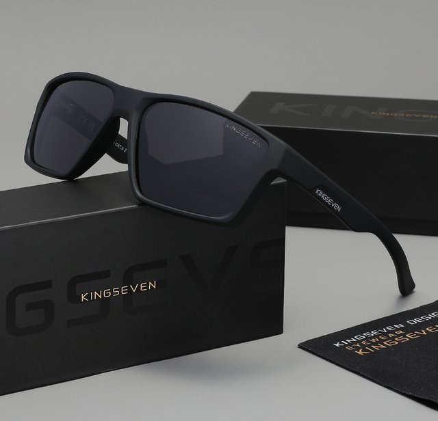 KINGSEVEN Sonnenbrille, Quadratisch, Vollrand, Kunststoff, Unisex - Bild 1