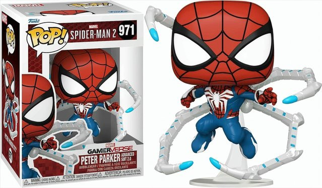 Funko Marvel Spider-Man 2 Peter Parker Advanced Suit 2, Einzelfigur - Bild 1