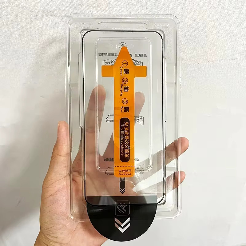 Staubfreies Temperglas mit Ein-Klick-Installation und Staubfreies Kit für Samsung Galaxy S26 S25 Edge S24 S23 Ultra Plus FE, transparent - Bild 2