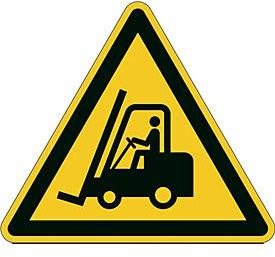 Durable Hinweisschild Warnung vor Flurförderzeugen, dreieckig, selbstklebend, schwarz-gelb, für den Innenbereich - Bild 1
