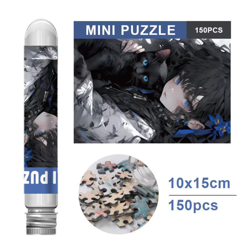 MaxRenard Schwarze Katze Cartoon Puzzle, 150 Teile - Bild 2