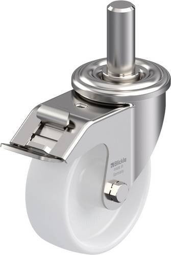Blickle LEXZ-PO 100G-FI Edelstahl-Lenkrolle in Silber mit 100 mm Rad-Durchmesser und einer Tragfähigkeit von max. 150 kg - Bild 1