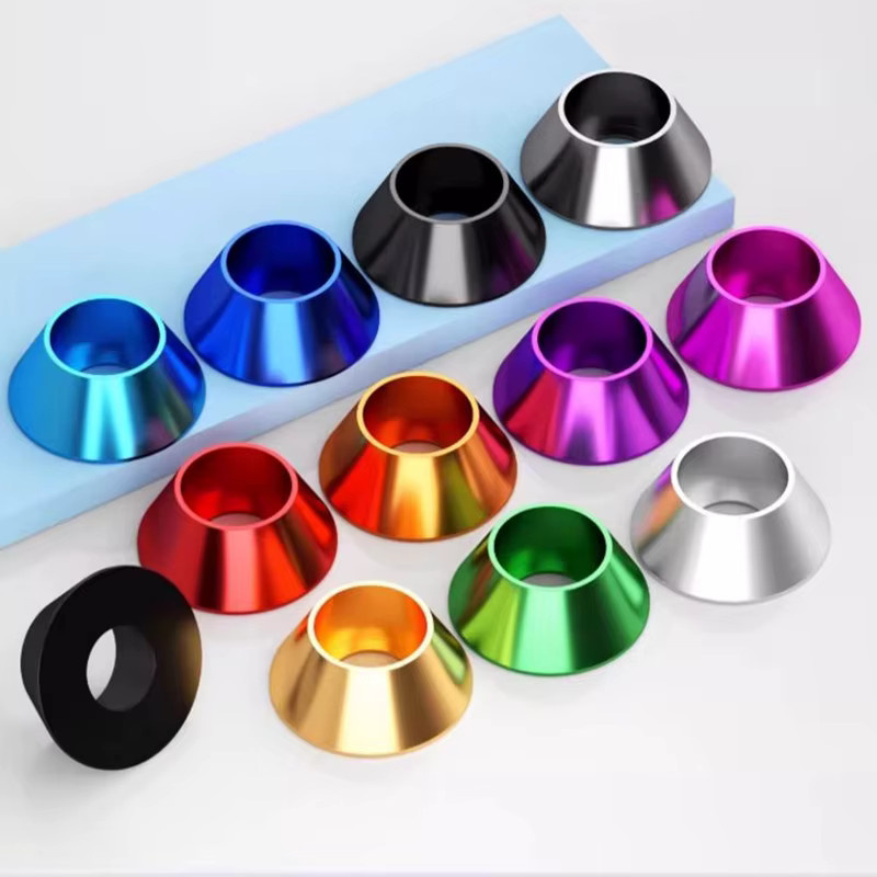 Xyfster CNC-gefräste Aluminium-Unterlegscheiben in Multicolour und Silber für RC-Teile - Bild 3
