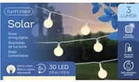 LUMINEO Solarleuchte Lichterkette mit LED-Kugeln in Weiß und Warmweiß - Bild 1