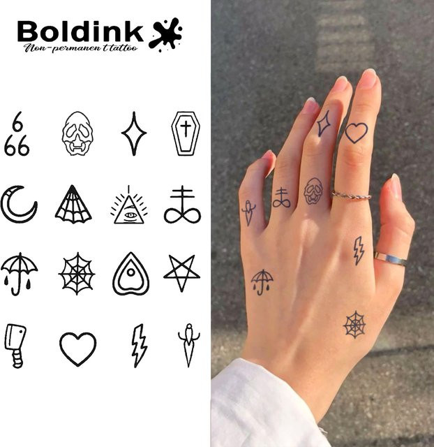 Boldink Temporäres Tattoo, Elektrische Symbole, Unisex - Bild 1
