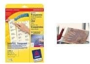 Avery Zweckform Adressetiketten QuickPEEL transparent für Laser, B/H: 45,7 x 25,4 mm, 25 Bogen - Bild 1