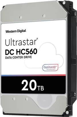 Western Digital Ultrastar DC HC560 interne HDD Festplatte 20TB SATA 6Gb/s 3.5 Zoll 7200 U/min 512MB Puffer Silber - Bild 1