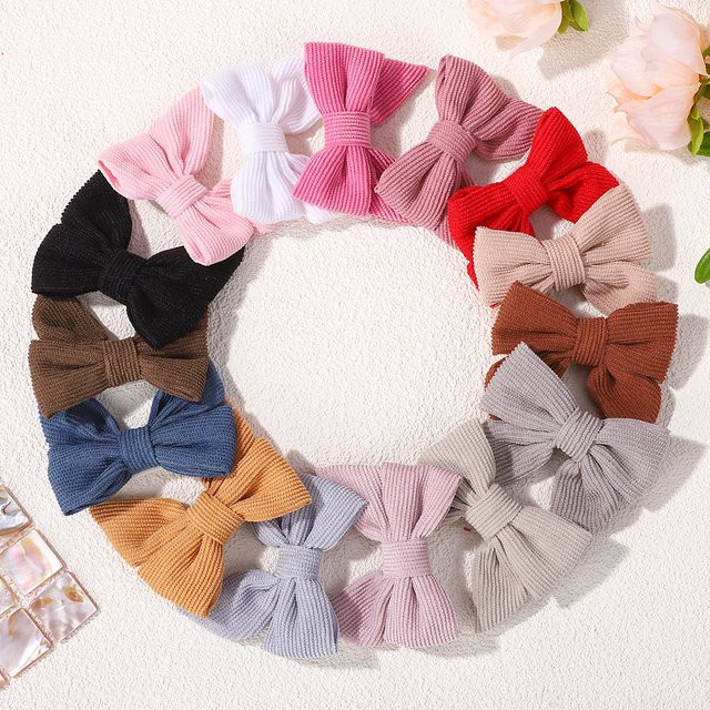 Kids Bows Haarschleifen Clips für Kinder, 10 Stück, bunte Farben - Bild 1