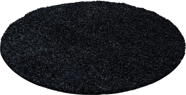 Ayyildiz Hochflorteppich Life in Anthrazit, runder Shaggy-Teppich, Durchmesser: 120 cm - Bild 1