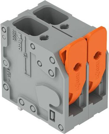 WAGO 2606-3102/020-000 Leiterplattenklemme Grau, 88 Stück - Bild 1